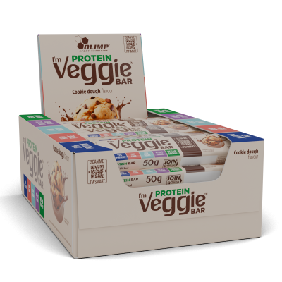 Olimp I’M Veggie Protein Bar 50 g x 4 แท่ง หรือ 25 แท่ง (1 กล่อง)