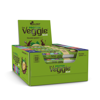 Olimp I’M Veggie Protein Bar 50 g x 4 แท่ง หรือ 25 แท่ง (1 กล่อง)