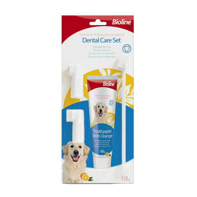 ไบโอไลน์ ชุดแปรงและยาสีฟัน สำหรับสุนัขและแมว