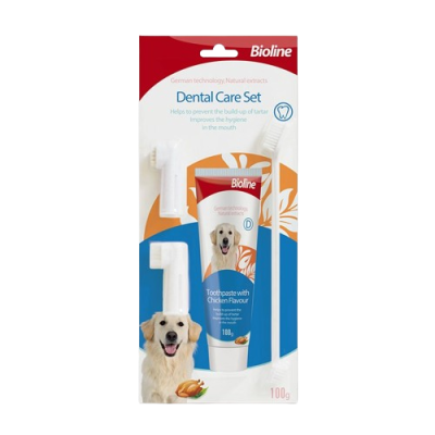 ไบโอไลน์ ชุดแปรงและยาสีฟัน สำหรับสุนัขและแมว