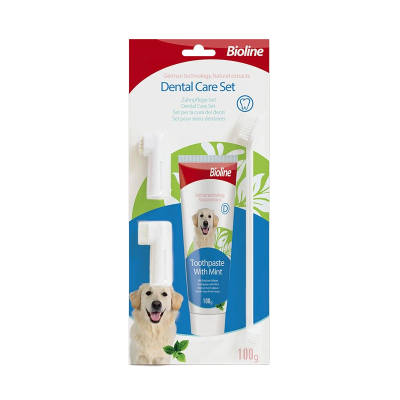 ไบโอไลน์ ชุดแปรงและยาสีฟัน สำหรับสุนัขและแมว