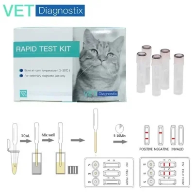 Feline Immunodeficiency Virus Antibody-Feline Leukemia Virus Antigen-Feline Coronavirus Antibody Combo Test