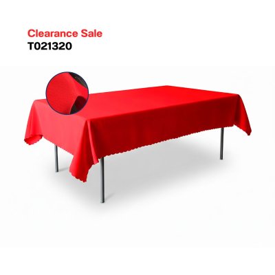 ผ้าปูโต๊ะแบบเหลี่ยม สีแดง