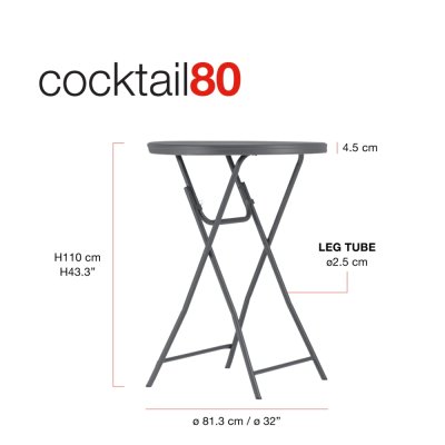 ZOWN PREMIUM - โต๊ะ COCKTAIL 80