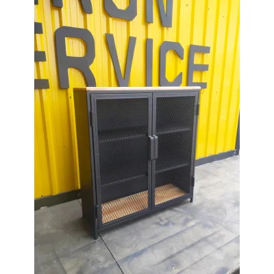 ตู้เหล็กแบบบานพับ 4 ชั้น มีให้เลือก 2 สี