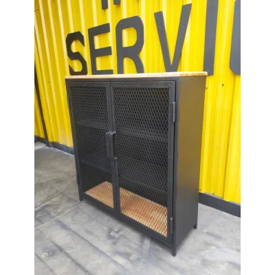 ตู้เหล็กแบบบานพับ 4 ชั้น มีให้เลือก 2 สี