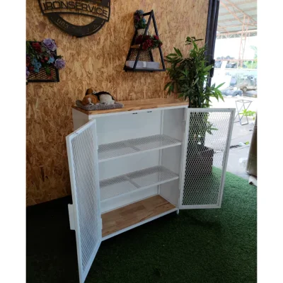 ตู้เหล็กแบบบานพับ 4 ชั้น มีให้เลือก 2 สี