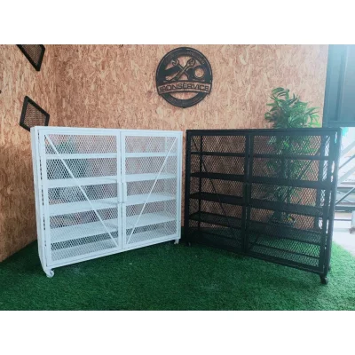 ชั้นวางรองเท้า 6 ชั้นบานพับ