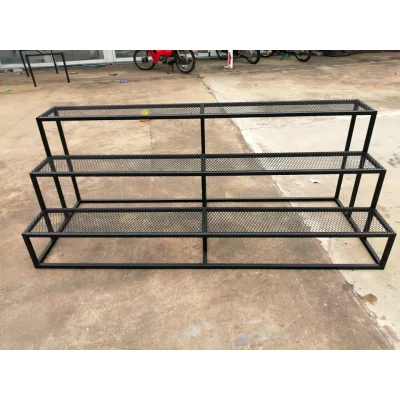 ชั้นวางต้นไม้แบบขึ้นบันได 3 ชั้น - ทำจากเหล็กกันสนิม