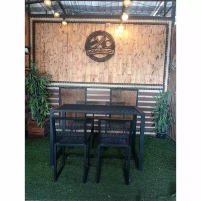 โต๊ะตะแกรงเหล็ก เก้าอี้เหล็ก โต๊ะตะแกรงเหล็ก เก้าอี้เหล็ก