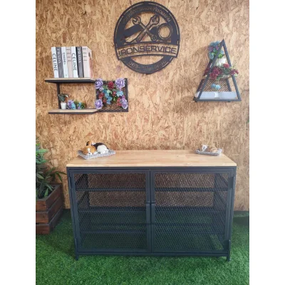 ตู้เก็บรองเท้า บานพับ ท็อปไม้