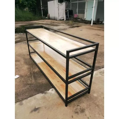 ชั้นวางของ 3 ชั้น กันตก เฟอร์นิเจอร์ โครงเหล็กกันสนิม