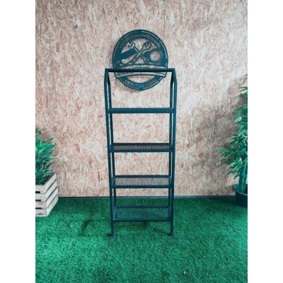 ชั้นวางของทรงจั่ว 4 ชั้น พื้นตะแกรงเหล็ก