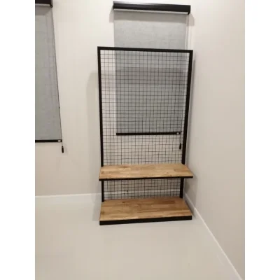 ชั้นวางของ 2 ชั้น  พื้นไม้