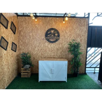 ชั้นวางรองเท้า5ชั้นบานพับฝาทึบท็อปด้วยไม้