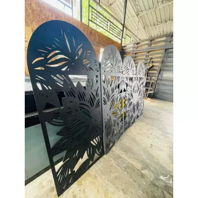 พลาสวูดลายฉลุ ฉากกั้น กั้นรั้ว กั้นห้อง กั้นระเบียง