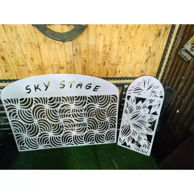 พลาสวูดลายฉลุ ฉากกั้น กั้นรั้ว กั้นห้อง กั้นระเบียง