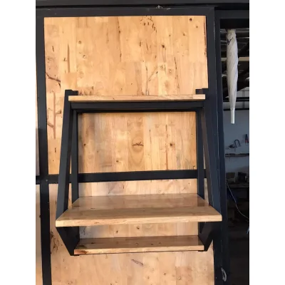 ชั้นวางของแบบติดผนัง ต่างระดับ พื้นไม้