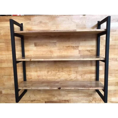 ชั้นติดผนัง3ชั้นตกแต่งตะแกรงและไม้ ชั้นติดผนัง3ชั้นตกแต่งตะแกรงและไม้