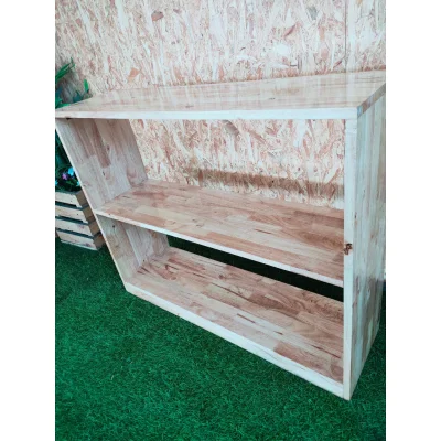 ชั้นวางของ 3 ชั้น พื้นไม้ประสาน