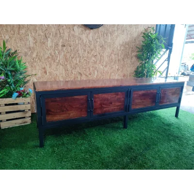 ชั้นวาง TV มีช่องเก็บของแบบบานพับ2ช่อง