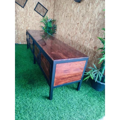 ชั้นวาง TV มีช่องเก็บของแบบบานพับ2ช่อง