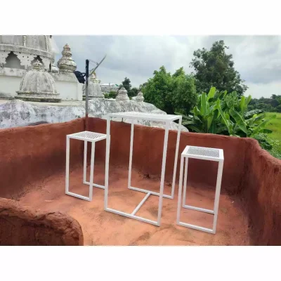 ชุดโต๊ะวางของ พื้นตะแกรง เฟอร์นิเจอร์ โครงเหล็กกันสนิม ชุดโต๊ะวางของ พื้นตะแกรง เฟอร์นิเจอร์ โครงเหล็กกันสนิม