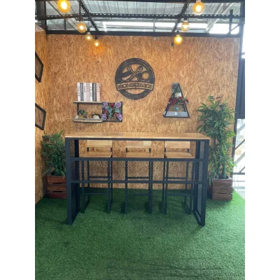 ชุดโต๊ะบาร์ขาตะแกรง ชุดโต๊ะบาร์ขาตะแกรง