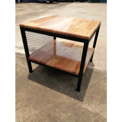 โต๊ะกลางโซฟา คุณภาพดีทำจากเหล็กกันสนิมท็อปไม้แท้ โต๊ะกลางโซฟา คุณภาพดีทำจากเหล็กกันสนิมท็อปไม้แท้