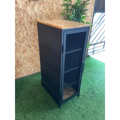 ชั้นวางของ 5 ชั้น ไม้บนล่าง มีบานพับเปิดปิดอย่างดี ชั้นวางของ 5 ชั้น ไม้บนล่าง มีบานพับเปิดปิดอย่างดี