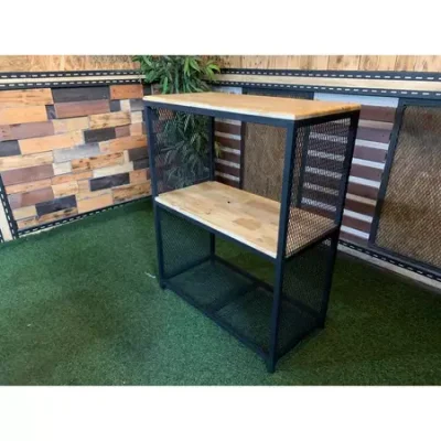 ชั้นวางของ 3 ชั้น พื้นไม้