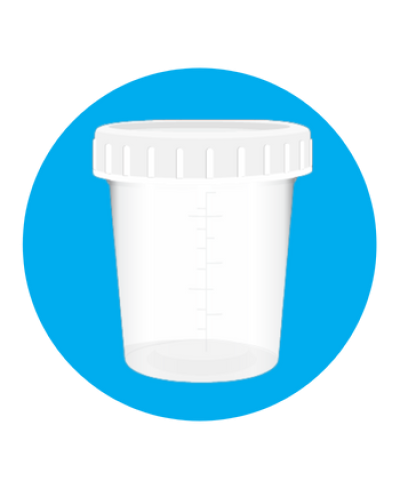 Urine Cup 60ml non Sterile ปากกว้าง