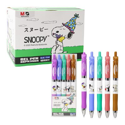 ปากกาหมึกเจล M&G AGPJ5432 Snoopy 0.5มม. น้ำเงิน