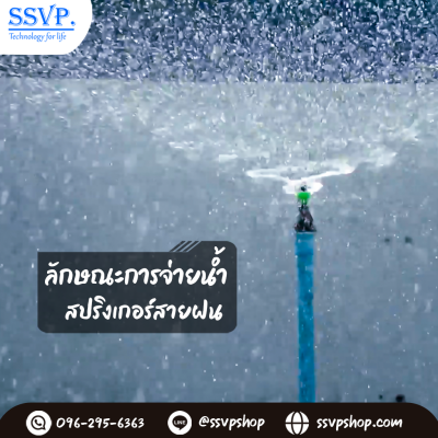 สปริงเกลอร์สายฝน พร้อมขาปัก ขนาด 1/2 x 5/8 x 3/4 นิ้ว แพ็ค 5 ตัว