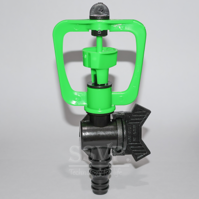 สปริงเกอร์ใบ NIKKO โครงหมุนรอบตัว พร้อมวาล์ว PE 16-20 มม. แพ็ค 5 ตัว