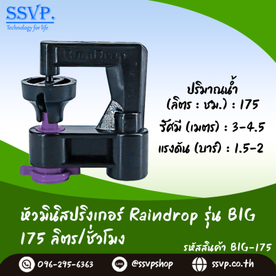 RainDrop รุ่น BIG 175 RainDrop รุ่น BIG 175