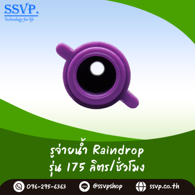 รูจ่ายน้ำ Raindrop รุ่น RD-35 สีแดง ปริมาณน้ำ 35 ลิตร/ชั่วโมง บรรจุ 100 ตัว