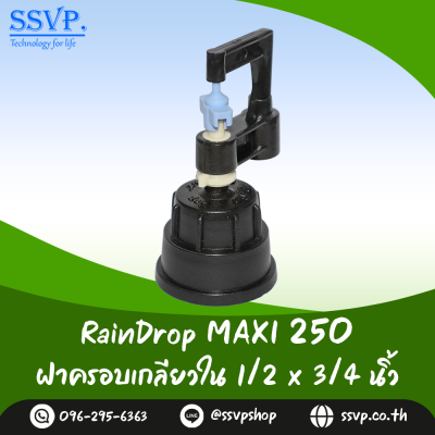 มินิสปริงเกอร์ RainDrop รุ่น MAXI พร้อมฝาครอบเกลียวใน 1/2 x 3/4 นิ้ว บรรจุ 10 ตัว