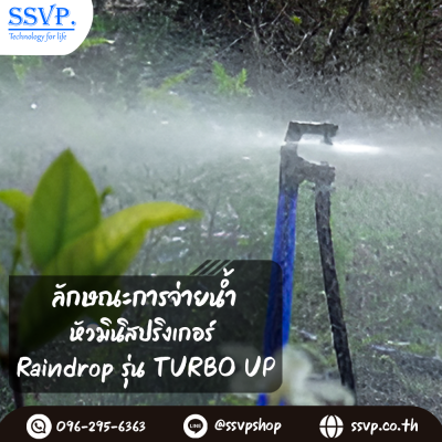 มินิสปริงเกอร์ RainDrop รุ่น TURBO UP แพ็ค 10 ตัว