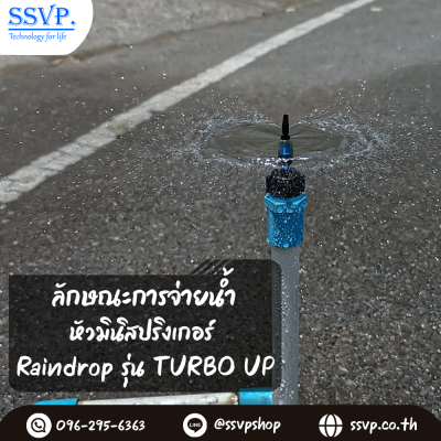 มินิสปริงเกอร์ RainDrop รุ่น TURBO UP แพ็ค 10 ตัว