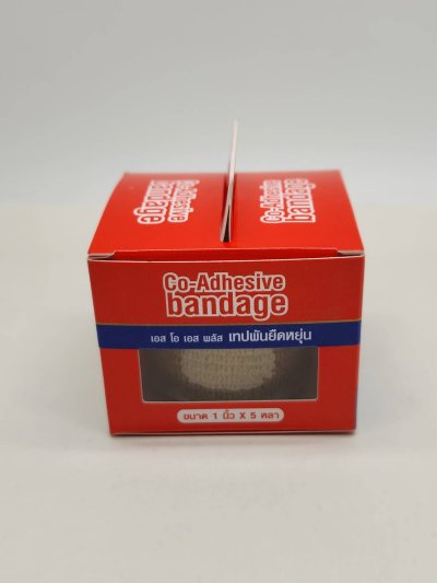 SOS Plus Co-Adhesive Bandage 1" 5yards