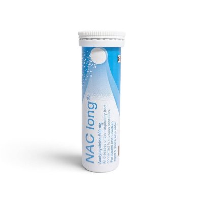 แนคลอง เม็ดฟู่ละลายเสมหะ (10เม็ด) NACLONG 600MG.10'S.