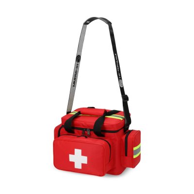 EMERGENCY BAG II ( SIZE 14"X 9"X 9" )RED LINE (RED)