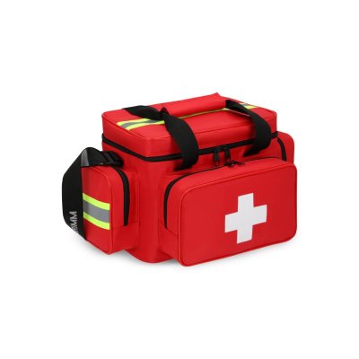 EMERGENCY BAG II ( SIZE 14"X 9"X 9" )RED LINE (RED)