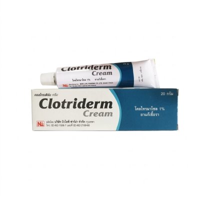Clotriderm cream ครีมทาเชื้อรา 20 กรัม
