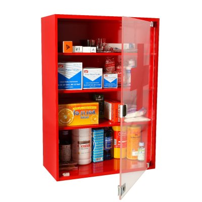 MEDICINE CABINET ( RED )