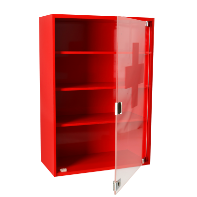 MEDICINE CABINET ( RED )