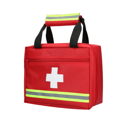 FIRST AID KIT FOR TRAVELLING ( 25 ITEMS ) ( RED )