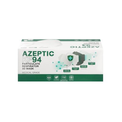 AZEPTIC หน้ากากอนามัย KF94 เกรดการแพทย์ ซื้อ1 กล่อง แถมฟรี 1 กล่อง AZEPTIC หน้ากากอนามัย KF94 เกรดการแพทย์ ซื้อ1 กล่อง แถมฟรี 1 กล่อง
