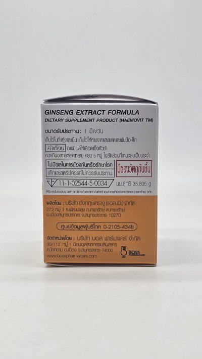 Haemovit Active เฮโมวิต แอคทีฟ บรรจุ31เม็ด สูตรผสมโสม แปะก๊วย และ วิตามินรวม